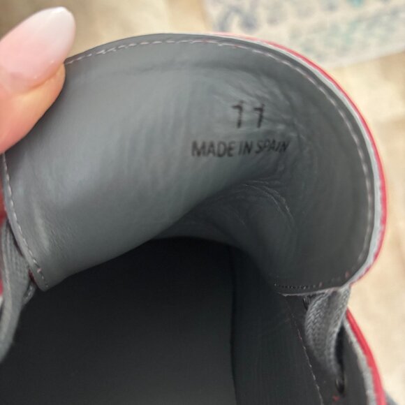 Lanvin Men's Dark Red Leather Shoes - Size 11 - Picture 6 of 11